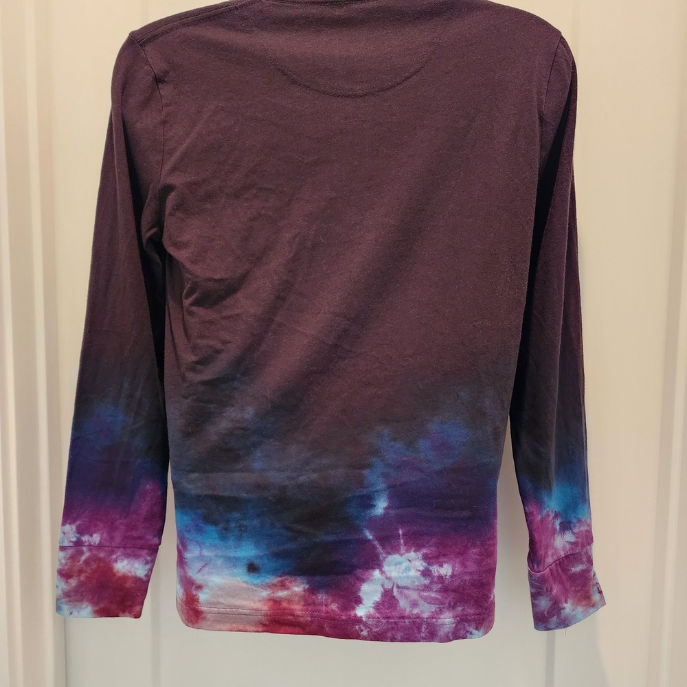 NWT Hollister Men S Long Sleeve T-Shirt Galaxy Tie‎ Dye Alt Grunge Skater Y2K - Picture 2 of 10